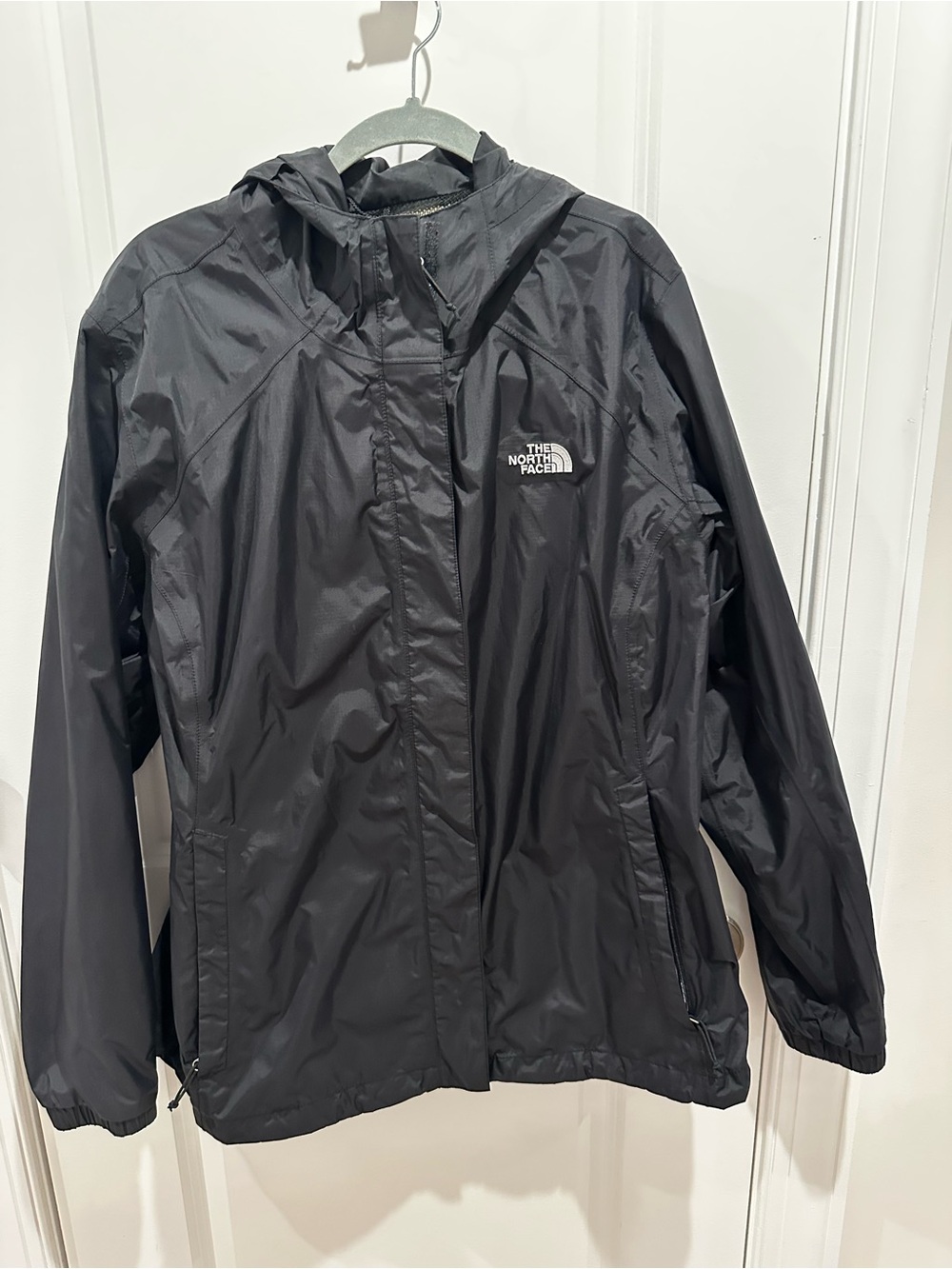 North Face Black Rain Jacket Windbreaker Women’s XL